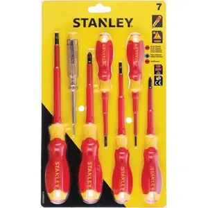 Набор отверток STANLEY изолированных VDE 7 шт. с индикатором напряжения STHT60031-0