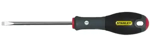 Manual screwdriver STANLEY 0-65-137 — single slotted tip, black/red handle