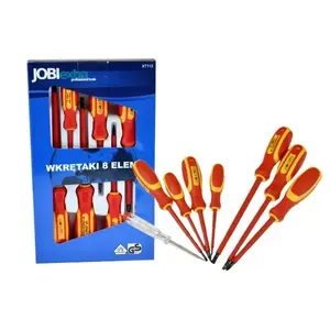 Screwdriver set JOBIextra XT112 for electricians VDE insulated 8-piece