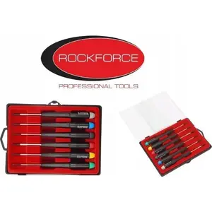 Precision screwdriver set Rockforce RF-2066 — 6 pieces, small-tip electronics and watch repair