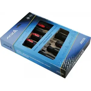 saTra screwdriver set J9008 — 8-piece flat and Phillips screwdrivers