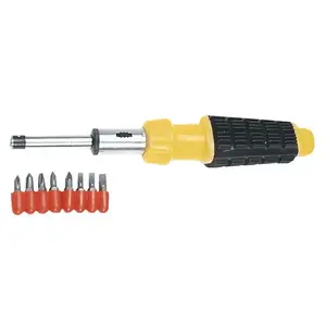 Screwdriver set Top Tools 39D181 with ratchet handle and 8 interchangeable bits