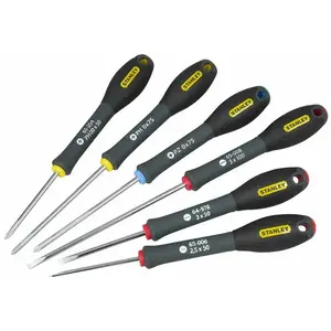 Screwdriver set STANLEY FatMax 6 pcs (model 65-492) — mixed tips, hand tools