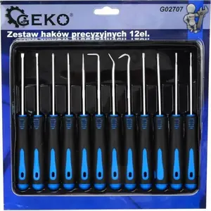Precision Hook Set GEKO G02707 — 12-piece set (48 pieces total)