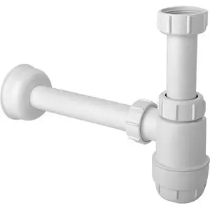 Bottle trap McAlpine HC2 5/4" DN32 low profile white