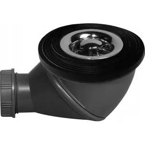 Shower Tray Drain TYCNER JAMES fi50mm with Top-Clean Chrome Mushroom Strainer
