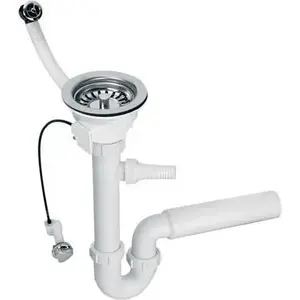 Сифон для раковины McAlpine HC7+PUFS113-CP-25 – хромированный бутылочный сифон с отверстией перелива