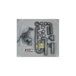 Sink siphon deante ZXY 9951 for 2-bowl stainless steel inset sinks, 2" connection