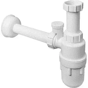Butelītes sifons McAlpine 5/4" DN32 ar gaisa pieplūdes vārstu balts McAlpine 5130PF
