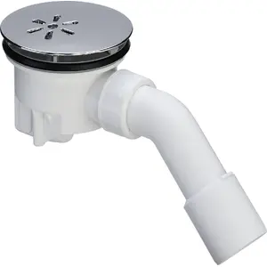 Shower tray siphon VIEGA Tempoplex with 90 mm chrome cover (model 364786S)