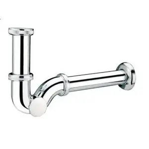 Sink Trap McAlpine 5/4" with side clean-out, chrome finish, model 225CB