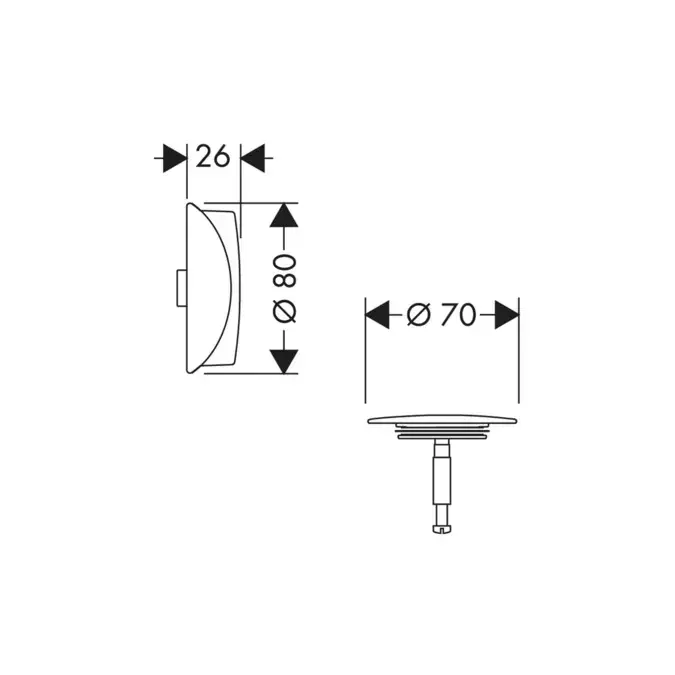 Сифон hansgrohe 58185000 Photo 2
