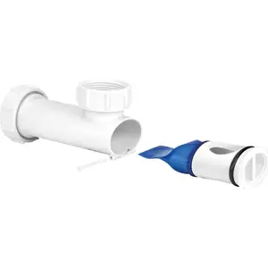 Washbasin trap McAlpine WHB1-32 low-profile with self-closing silicone membrane 25mm