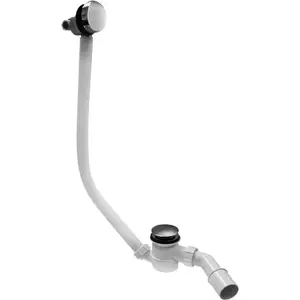 Набор сток/перелив McAlpine HCN2600CC с пробкой click-clack и наполнением водой, хром