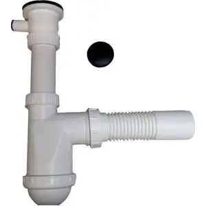 Sink Trap Unimet SYFON ZLEWOZMYWAKOWY 1 Chamber with Metal Strainer and Right-Side Outlet