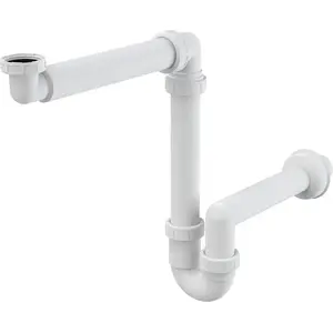 Сифон Alca plast A434 5/4" DN40 компактный белый