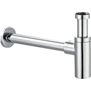Butelītes sifons VeDO VSY1010 5/4" DN32 hromēts priekš izlietnes/noplūdes