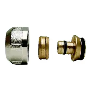 Caurules savienotājs INVENA CZ-84-003 PEX un WILOW 3/4" x 16x2 mm, 2 gab.