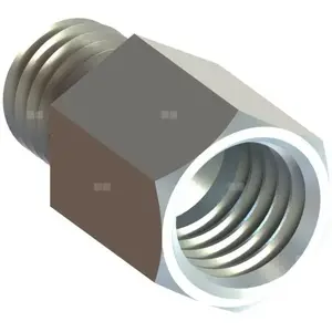Niczuk reduction fitting with external thread M10 to M8, brass