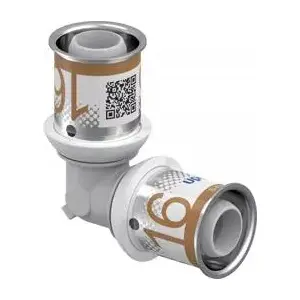 Plumbing elbow Uponor 1039929, grey, single-piece plumbing fitting