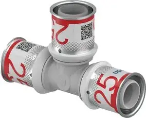 Соединительный тройник для пайки Uponor 1039946, серый, 1 шт