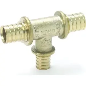 Тройник REHAU уменьшенный RAUTITAN LX латунь 50–40–50 мм