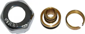 Compression fitting Varioterm GW 3/4 x Alu Pex 16x2 CHROM for 16 mm multilayer pipe