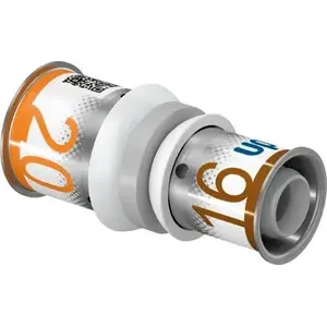 End feed reducer plumbing fitting Uponor 1039937, grey, 1 pc