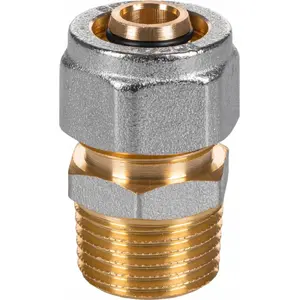 Straight Compression Coupling Comap GZ 16x2–3/4 TurboSKIN — plumbing fitting