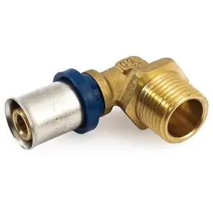 GF brass 90° compression elbow 16x1/2" female thread, model 5S0022H041620T