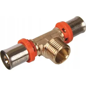 Тройник SiGMA-Li MTZ1612 для PEX 16x1/2" с наружной резьбой