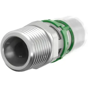 Coupling straight press-fit end with external thread Comap 18x2-1/2 (model 7243GW1812)