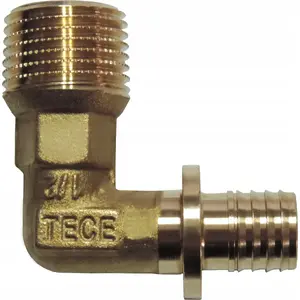 Угловой переходной ниппель TECE 25x3/4" латунь (модель 70 75 25)