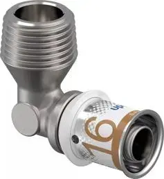 Elbow plumbing fitting Uponor 1070532, grey, 1 pc