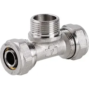 Тройник компрессионный Perfexim 708 20 мм x G 1/2" (нар.) x 20 мм – сантехническое соединение