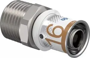 Переходник для крана Uponor 1070502, серый, 1 шт — сантехнический фитинг