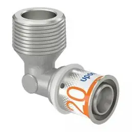 Отвод (фитинг) для водопровода Uponor 1070534, серый, 1 шт.