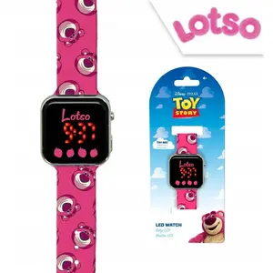 Детские LED цифровые часы KIDS Toy Story Lotso модель SB11041 — светодичный цифровой дисплей для детей