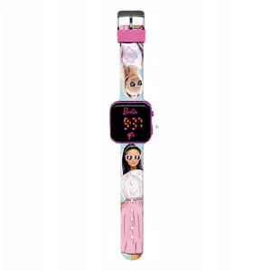 Kids Euroswan children’s LED digital watch Barbie BB00033 pink — kids’ timepiece