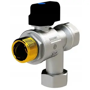Угловой шаровой кран ARCO VA30 для котлов 3/4" внутр. BSP x 3/4" зовн. BSP с фильтром под крышкой и барашковой ручкой