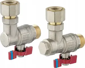 Angle valve set for boiler 1-function FERRO K5ZK1F20 — plumbing connection kit