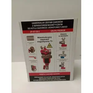 Angle valve kit for single-function gas boilers Samee T3 (S) with magnetic separator, 2× 3/4" connections