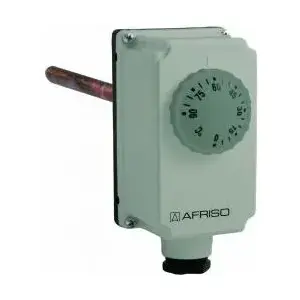 Immersion Thermostat Afriso TC2 0–90°C External Adjustment G1/2" Probe Length 100 mm