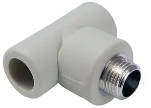 Тройник Detal-met TGZ20X1/2, полипропилен (PP) 20 мм x 1/2" наружная резьба