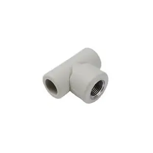 Tee fitting Detal-met TRGW20X3/4 for polypropylene (PP) pipes, 20 mm branch with 3/4" female threaded connection