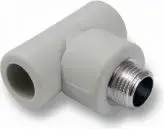 Тройник с наружной резьбой Detal-met TGZ25X1/2 — PP 25 мм x 1/2"