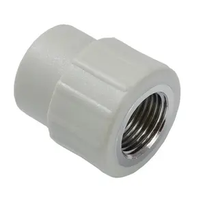 Фитинг Detal-met MGW20X3/4, полипропилен с накидной гайкой 20 мм x 3/4" (внутр. резьба)
