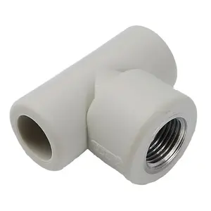 Тройник Detal-met TGW32X3/4, полипропилен (PP), 32 мм x 3/4" с резьбовым соединением