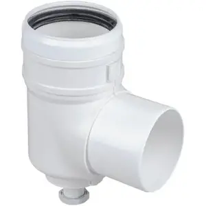 SpiroFlex plumbing elbow 60° polypropylene with 87 mm base (model SX-PPJ60K87PP)