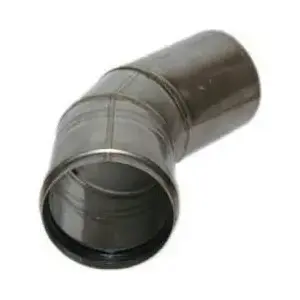 Elkoņs 45° 80 mm gaisa vadam SpiroFlex 80 turbo (nv) modelis SX-TJNV80KS45